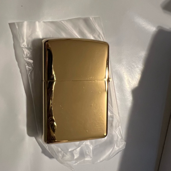 3 Gold Metal Flint Zippo Like Lighters - Picture 4 of 5